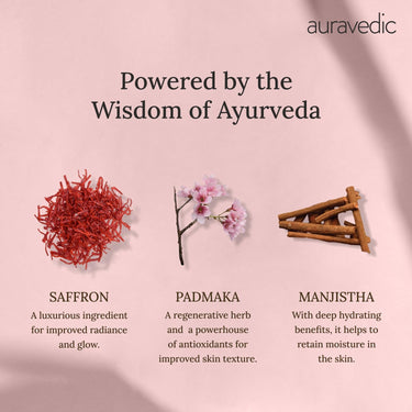 Auravedic Kumkumadi Gel Facial Moisturizer With Kumkumadi Oil For Face For Glowing Skin Pigmentation Dark Spots Moisturiser 100g Skin Brightening Gel